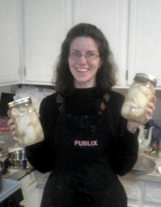 shelley canned some pears. 